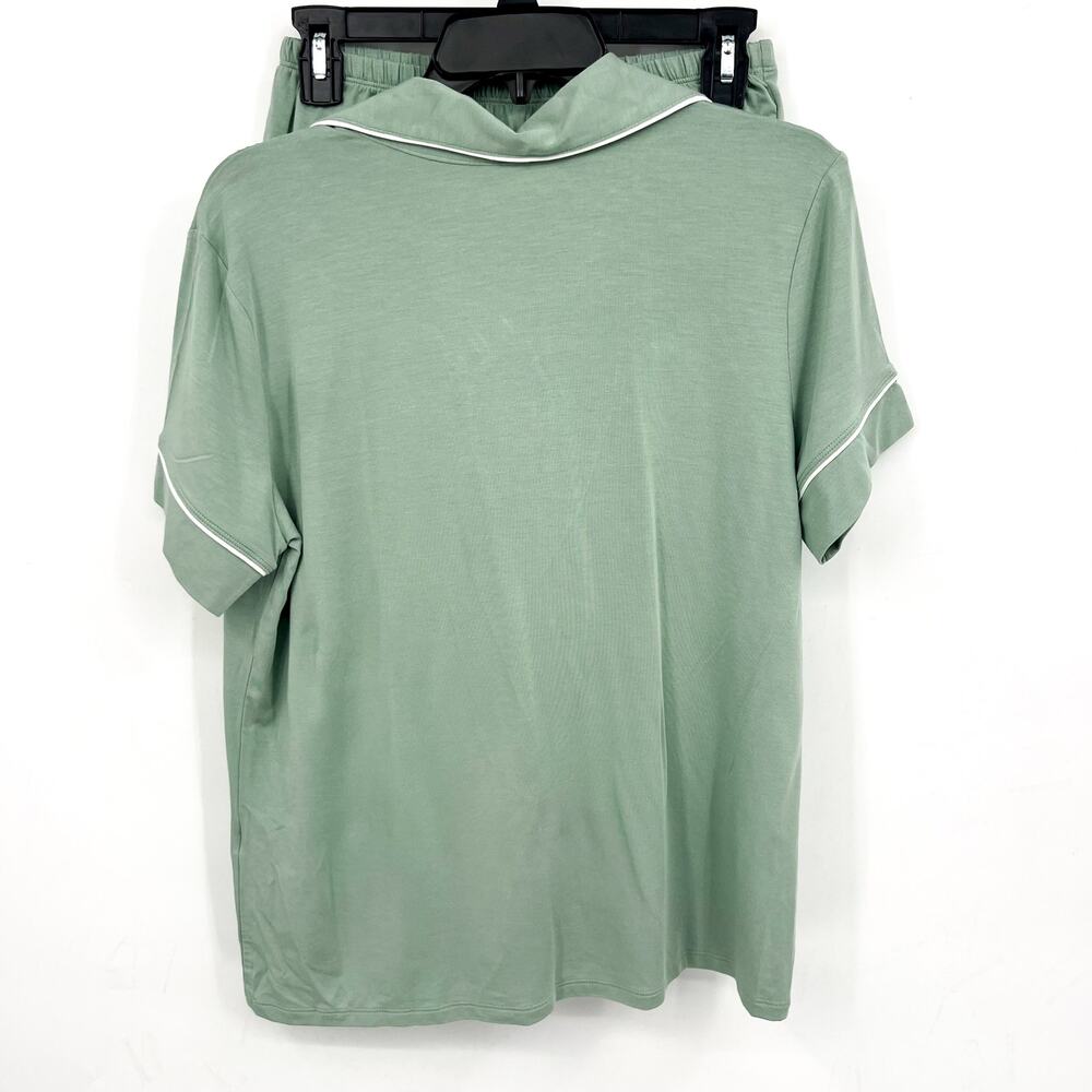 EBERJEY Gisele Relaxed Shorts PJ Set XS Eucalyptus Green TENCEL Modal NWT - Picture 6 of 13